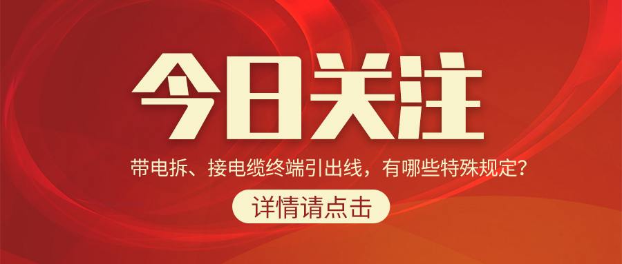 帶電拆、接電纜終端引出線，有哪些特殊規(guī)定？